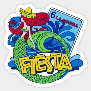 La Sirena Fiesta Sticker